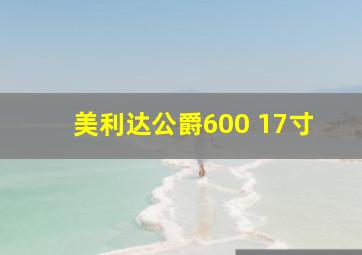 美利达公爵600 17寸